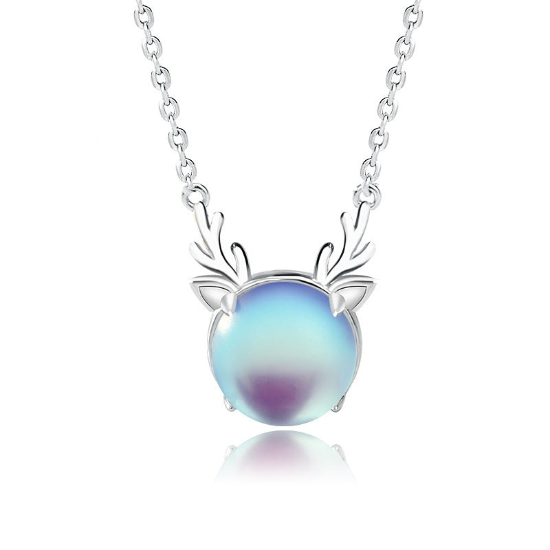 Koleksi Kalung Moonstone Opal Perhiasan Wanita Necklace Collection