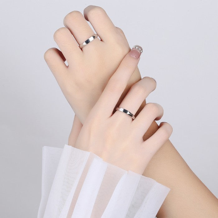 Cincin Couple I Love You Light Reflect Ring Pantulkan Cahaya Jewellery