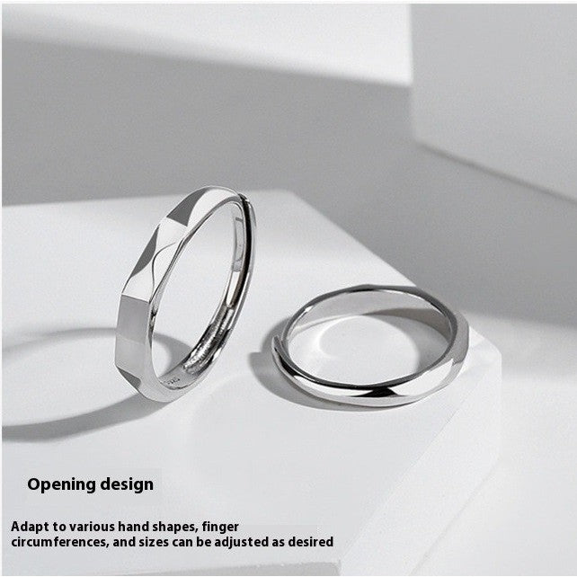 Cincin Couple I Love You Light Reflect Ring Pantulkan Cahaya Jewellery