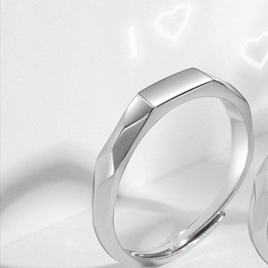 Cincin Couple I Love You Light Reflect Ring Pantulkan Cahaya Jewellery