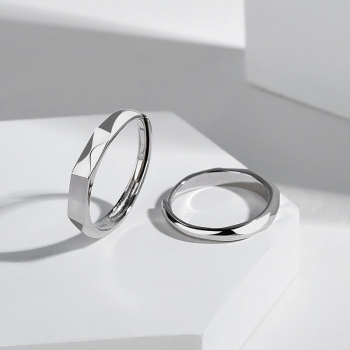 Cincin Couple I Love You Light Reflect Ring Pantulkan Cahaya Jewellery