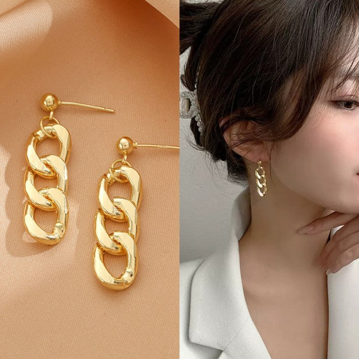 Anting Wanita Korea Mutiara Berlian Fashion Cewek Stud Hoop Earring